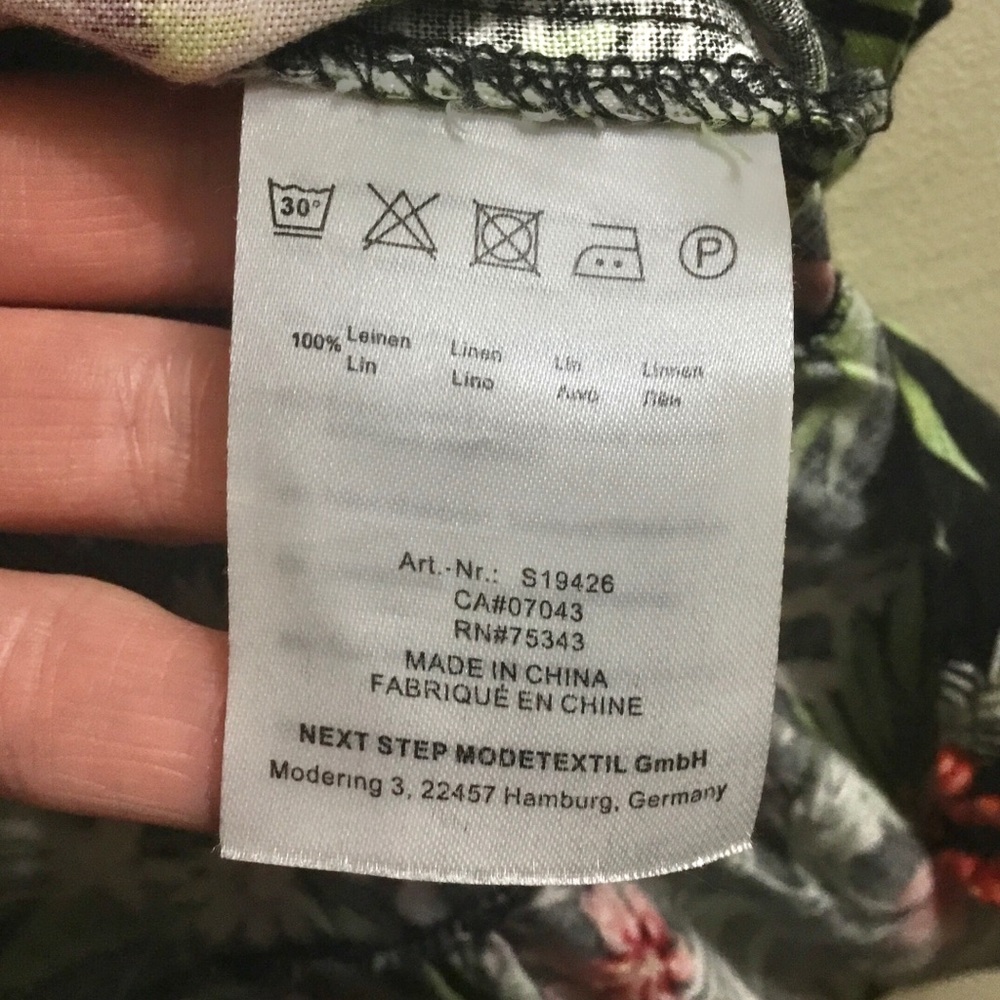 VICCI Germany 🇩🇪 100% linen tropical tunic dress - Picture 16 of 16
